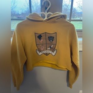 TNA Beyoncé Cropped Hoodie Egyptian Coat of Arms